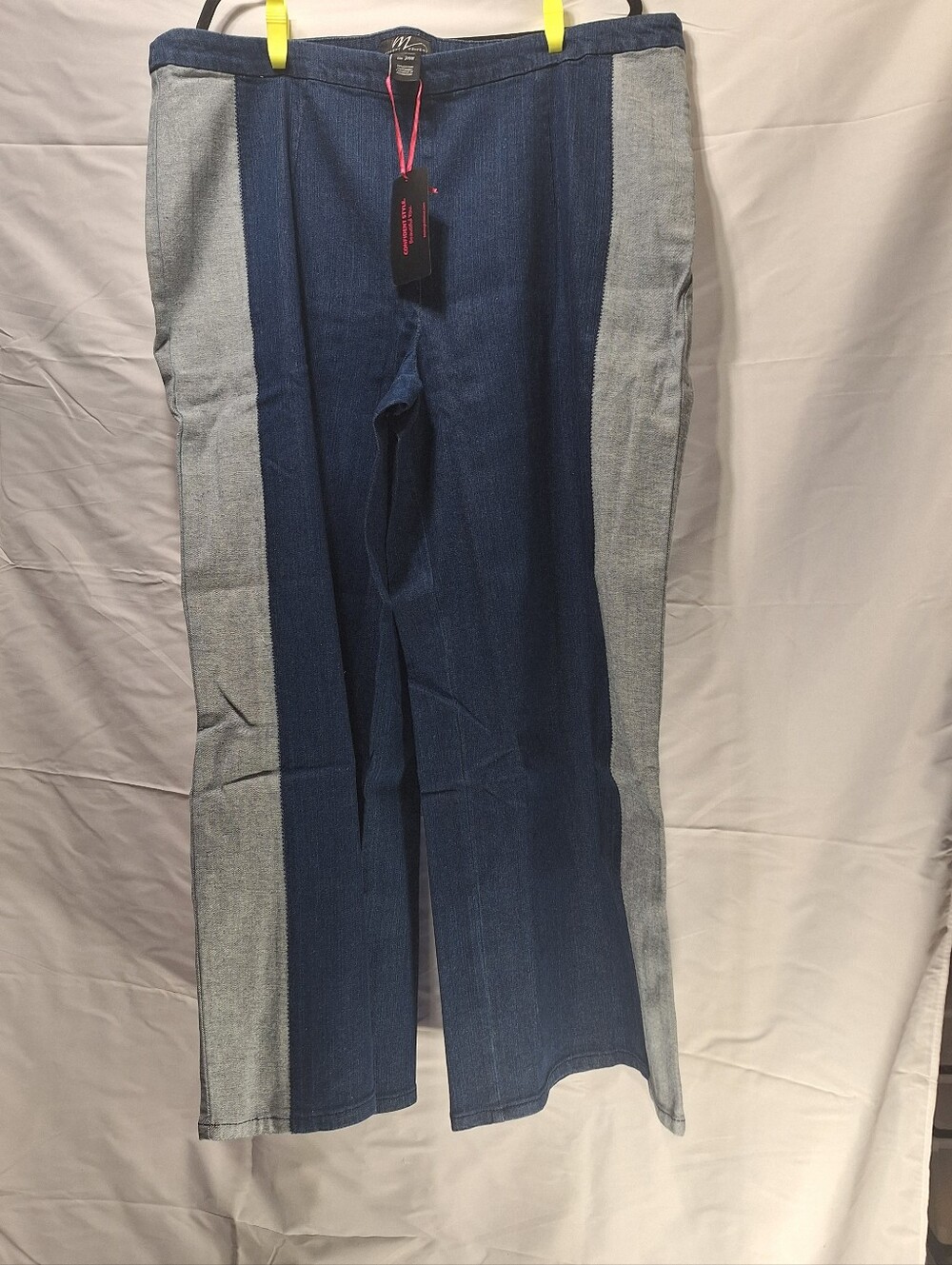 Midnight Velvet Women's Pull-On Side Zip Stretch Denim Pants
